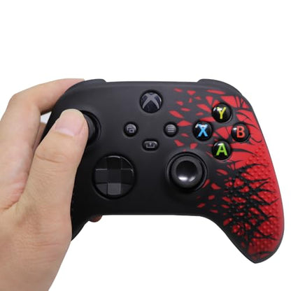 Anti-Slip Silicone Protective Cover Skin for Xbox Series X S Controller, Soft Rubber Case Protector for Xbox Core Wireless Controller with Thumb Grip Gaps