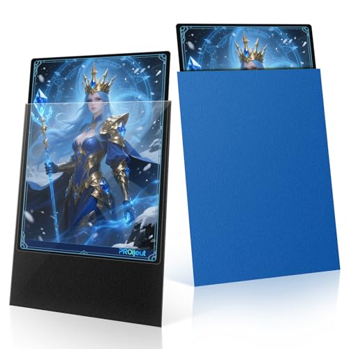 200 Pack Card Sleeves, Matte Dual Trading Card Sleeves with Opaque Back & Smooth Shuffle, Tear Resistant Card Protectors for MTG, TCG and Game Cards (Wisdom Blue) - color: Wisdom Blue, size: 200 Pack