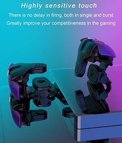 GOFOYO CK3 Mobile Triggers,Mobile Game Controller, Game Trigger for PUBG/Fortnite/Call of Duty,Shooter Sensitive Controller Joysticks Aim & Fire Trigger for iPhone and Android Phone(1 Pair) - color: CK3