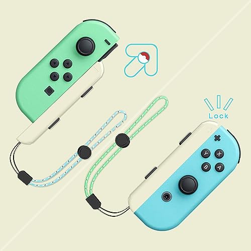 4 Pack Wrist Strap for Switch Joycon - Replacement Accessories for Joy con Straps (Black and White) - color: Black and White