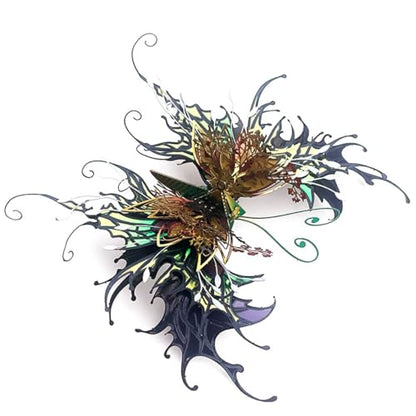 Butterfly 3D Metal Puzzle for Adults, Mechanical Butterfly Metal Model Building Kit, 50+PCS Steampunk Bionic QianYuDie Jigsaw Puzzles Animal, DIY Craft Kit Toy Gift -KIT - style: 50PCS+, KIT Version, Edition 4
