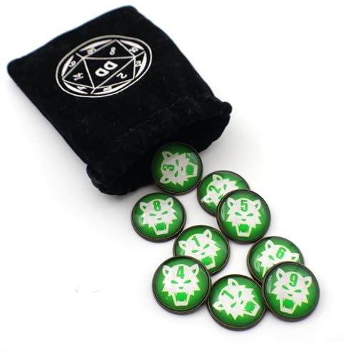 D&D Numbered Monster Token Markers for Dungeons and Dragons (Beast) - style: Beast
