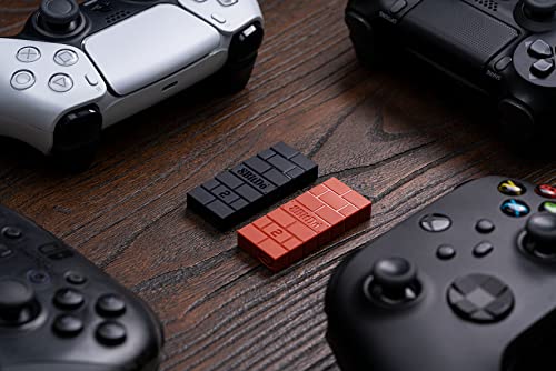 8BitDo Wireless USB Adapter 2 for Switch/Switch 2, Windows PC, Mac & Raspberry Pi, Compatible with Xbox Series X & S Controller, Xbox One Bluetooth Controller, Switch Pro and PS5 Controller (Brown) - style: USB Adapter 2 Brown