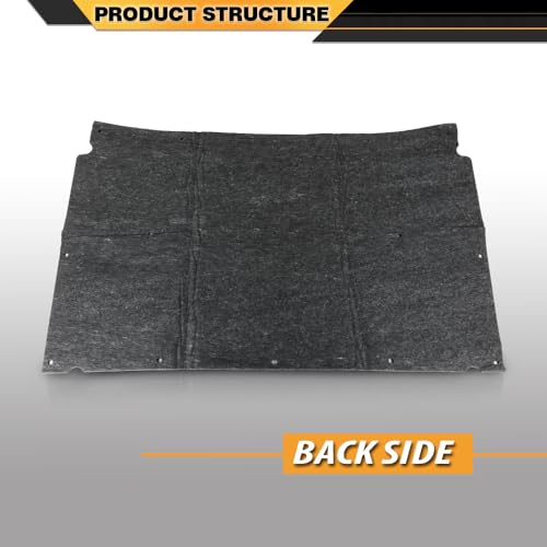 CNNELL Hood Insulation Pad w/ Clips Compatible with Chevy Caprice Impala 1991-1996 Black - style: 1991-1996 Chevy Caprice Impala