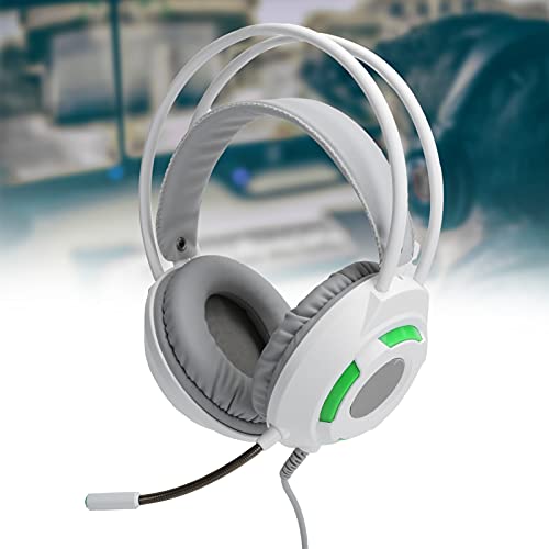 Wired Headset Premium Over Ear Noise Canceling Gaming Headphones for PC and Console, Comfortable PU Ear Cushions, 3.5mm Plug, 2m Cable (1)