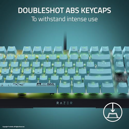 Razer BlackWidow V4 X Mechanical Gaming Keyboard, Zenless Zone Zero Edition | Green Switches Tactile & Clicky, 6 Macro Keys, Chroma RGB, Doubleshot ABS Keycaps, Sound Dampening & Stabilizers - color: Zenless Zone Zero Edition