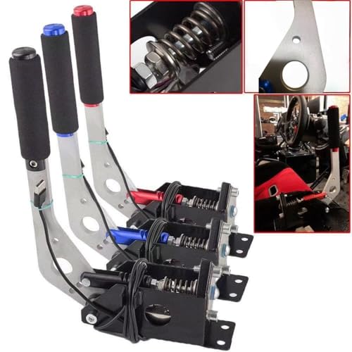 vexshadgor USB Handbrake, Universal Sim Racing Handbrake for PC with Non Contact Hall Sensor, Plug and Play for G27 G29 G920 G923 T500 T300,DIRT RALLY ETS2