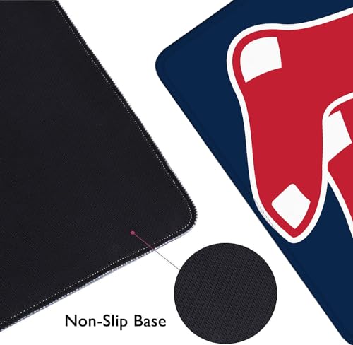 Baseball Mouse Pad Extended Large Gaming Desk Pad 31.5 x 11.8 Inch, XL Mousepad Topographic Mouse Pad with Anti-Slip Rubber Base for Boston Home Office - color: M-boston