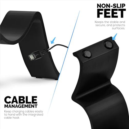 Desktop Game Controller Stand Holder – Stylish, Minimal Wave Design, Suitable for PS5, Xbox, Switch, PC & Retro Gamepads - by Brainwavz (UGDS11) - color: UGDS11