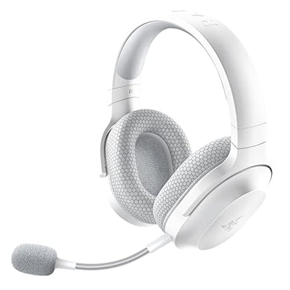 Razer Barracuda X Wireless Gaming & Mobile Headset, 2.4Ghz + BT, White | Bluetooth 5.2, Lightweight, 40mm Drivers, Detachable Mic, 50 Hr Battery - color: White, size: Standard, style: Barracuda X