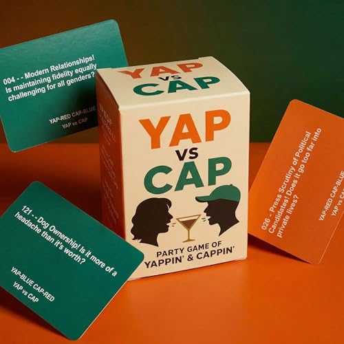 The Party Game of Yappin & Cappin - Fun Social Party Game for Gatherings with Bold Opinions and Wild Debates
