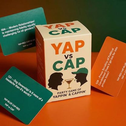 The Party Game of Yappin & Cappin - Fun Social Party Game for Gatherings with Bold Opinions and Wild Debates