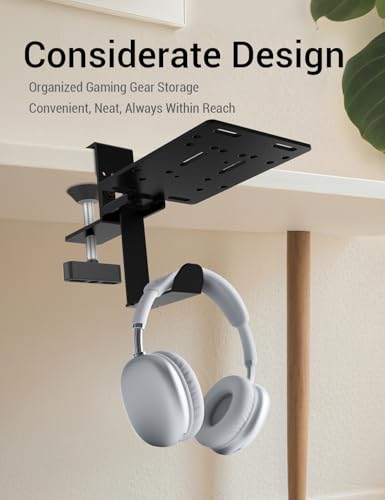 Desk Mount for Racing Sim Shifter Compatible with Logitech G Driving Force, MOZA HGP, Thrustmaster TH8S/TH8A, Turtle Beach VelocityOne Multi-Shift, Fanatec ClubSport, Simagic DS-8X Shifter - Black - color: Racing Shifter Mount