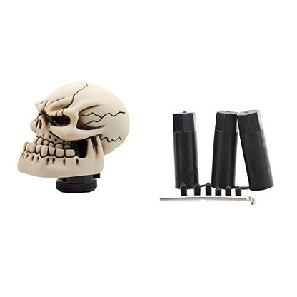 Skull Manual Automatic Gear Shift Knobs - color: Yellow