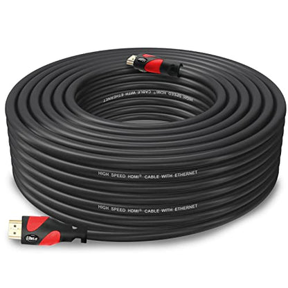 Postta HDMI 케이블(15.2m(50피트) 레드) HDMI 2.0V 4K 2160P, 1080P, 3D, 오디오 리턴 및 이더넷 지원 - 1팩 - color: 레드, size: 50FT