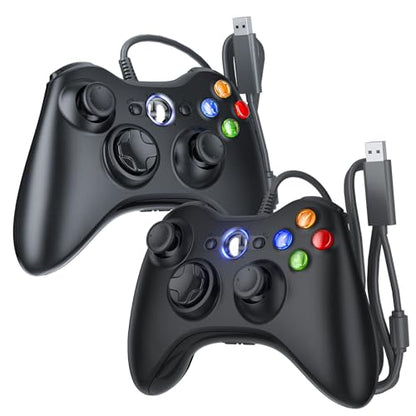 Gamrombo Wired Controller for Xbox 360 Controller for Windows 7/8/10 Microsoft PC Controller - color: Black