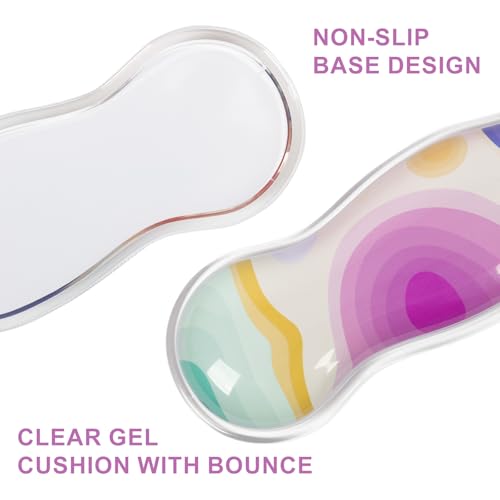 L-SPOUTTO Topographic Mouse Pad Set,Abstract Scalloped XXL Desk Mat + Ergonomic Mouse Wrist Rest +Gel Keyboard Wrist Rest for Keyboard 65%/75%,3in1 Large Desk Pad for Desktop Home Office Computer Game - color: Colorful Topographic
