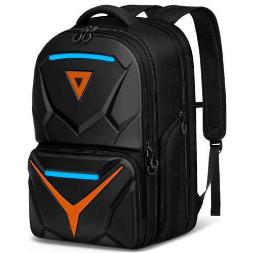 MATEIN 18 inch Hard Shell Gaming Backpack for Men with EVA Front Shield | Waterproof, Extra Large Laptop Backpack, TSA Approved, Gaming Laptop Bag, Controller Pockets, Cooling Pad Compartment