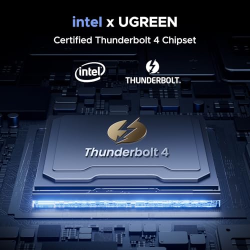 UGREEN 13-in-1 Thunderbolt 4 Docking Station, Dual 4K@60Hz, 2.5G Ethernet | 3xTBT4 40Gbps, Single 8K@30Hz, 90W Host Charging, SD/TF 4.0 312MB/s, TBT4 Dock for MacBook and Windows Laptop,Revodok Max 213