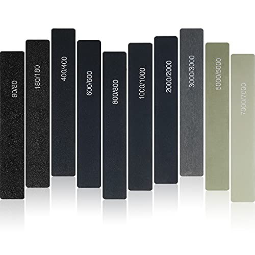 Honoson 20 Pcs Sanding Sticks for Plastic Models 3D Print Polishing Sticks Assorted Metal and Wood Sanding Tools Accessory for Model Craft Amateur Beginner(Low Grits Rating,Classic Style) - style: Classic Style