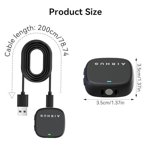 USB Microphone No Speaker with Magnetic & Flat Mount, for PC/Mac | Noise Canceling, Mute Button & LED Indicator, Plug & Play, for Zoom/Teams/Gaming/Class
