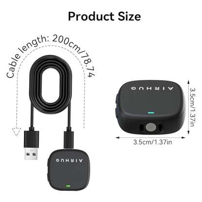 USB Microphone No Speaker with Magnetic & Flat Mount, for PC/Mac | Noise Canceling, Mute Button & LED Indicator, Plug & Play, for Zoom/Teams/Gaming/Class