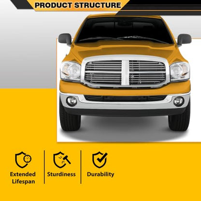 CNNELL Hood Insulation Pad with Clips Compatible with Dodge Ram 2002-2008 DMT Black - style: 2002-2008 Ram 1500 Only
