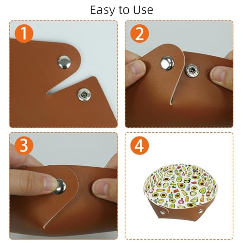 2Pcs PU Dice Holder Folding for RPG DND Table Games, Dice Trays Storage Box Portable Folding Rolling Dice Tray, Kitchen and Avocado - color: Multi 1