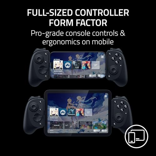 Razer Kishi V3 Pro Gaming Controller for iPhone, Android & Tablets, USB-C | iPhone 15, 16, 17 Series & iPad mini up to 8", Full Sized TMR Thumbsticks, Back Buttons, PC Remote Play, Haptics - style: Kishi V3 Pro