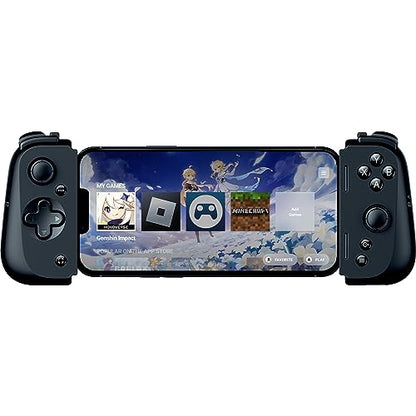 Razer Kishi V2 Mobile Gaming Controller for iPhone (Lightning): Console Quality Controls - Universal Fit w/ Extendable Bridge - Stream PC, Xbox, PlayStation Games - Customizable Triggers - Ergonomic - color: Black, style: Kishi V2