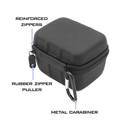 CASEMATIX Card Deck Box for Up To 200 Cards - Hard Shell Playing Card Case with Non-Scratch Fabrics and Metal Carabiner Compatible with Magic The Gathering and Other TCGs, Case Only