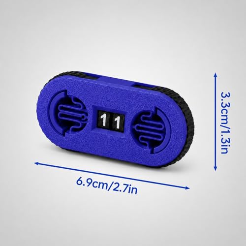 2 Pack MTG Life Counter - HP Tracker with Tracking Card Slot MTG RPG Tabletop Dungeons and Dragons (Blue) - color: Color a