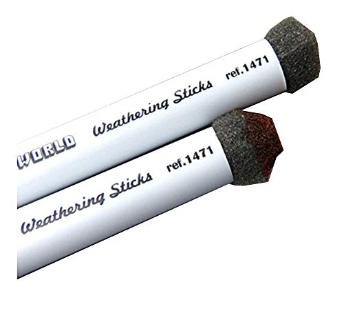 Green staff World Weathering Sponge Brush 15mm Diameter Two Set Model for Painting Tool GSWD-9312