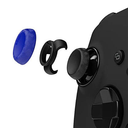 SCUF Control Thumbstick Grips - 4 Pack with 2 Bases - Tactic - Joystick Thumb Grips For Xbox One and Xbox Series X & S, PS4, PS5, Nintendo Switch Pro Controller - Blue - color: Blue, size: 4 Pack, style: Tactic