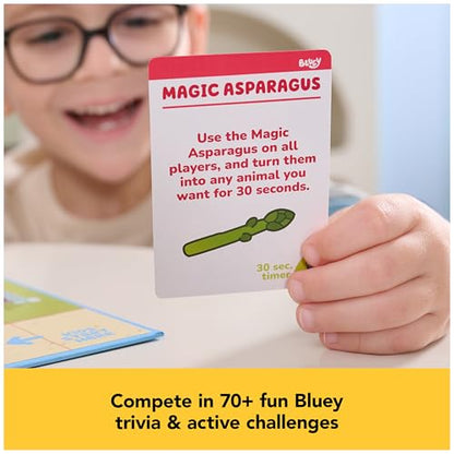 Spin Master Games Bluey Beat the Parents Board Game | Kids vs. Parents Showdown, Compete in Fun Challenges & Trivia from the Bluey TV Show, For 2-6 Players, Ages 5 & Up