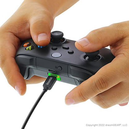 dreamGEAR Charge Kit: Xbox Battery Pack Rechargeable: Includes Two 1100mAh Rechargeable Batteries for Series X, 10ft Cable, 40 Hours of Play