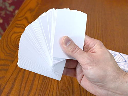 Regal Games 208 Blank Playing Cards to Write On - Custom Blank Deck of Cards - (2.5" x 3.5") Cardstock White Poker Size - 4 Packs x 52 Cards - color: 4 Decks - 208 Cards