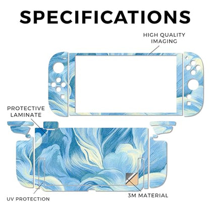 Glossy Glitter Gaming Skin Compatible with Nintendo Switch 2 Console Only - Whimsical - Premium 3M Vinyl Protective Wrap Decal Cover - Easy to Apply | Crafted in The USA by MightySkins - color: Whimsical, size: Switch 2 Console Skin Only, style: Glossy Gl