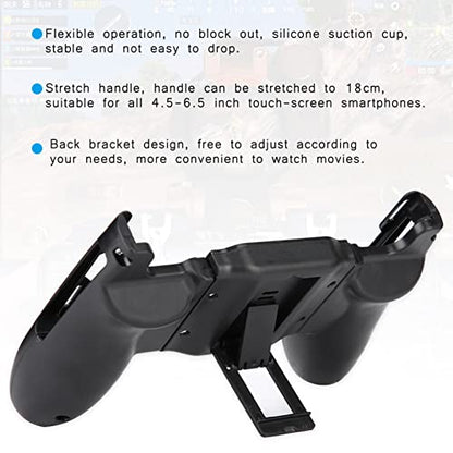 Portable Telescopic Phone Gamepad Holder for Android iOS Mobile Controller Play Game 3 in 1 Universal Gamepad Gaming Handheld with Stand and Kickstand Compatible with Gaming on Smartphone