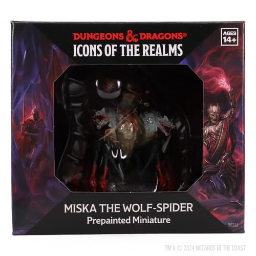 WizKids D&D Icons of the Realms: Miska the Wolf-Spider Boxed Miniature - style: Miska the Wolf-Spider