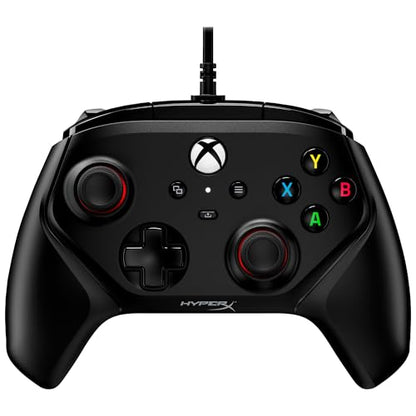 HyperX Clutch Gladiate – Wired Controller for Xbox One, Xbox Series X|S, PC, Officially Licensed by Xbox, Dual Trigger Locks, Programmable Buttons, Dual Rumble Motors - color: Black
