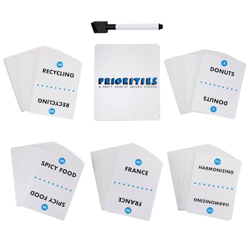 Priorities Game | A Party Game of Absurd Choices | Hilarious Card Games for Adults and Teens | Ages 14+ | 2+ Players | 30 Mins.
