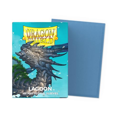 Dragon Shield | Matte Dual Standard Size Card Sleeves | 100 CT - Smooth & Tough Premium TCG Sleeves - Compatible with Pokemon, Flesh & Blood, One Piece & Magic the Gathering | Lagoon - color: Lagoon
