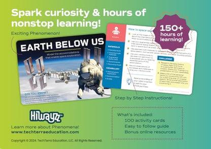STEM Activity Cards Ages 12+ | 100 Cards for Classroom Activities | Over 150 Hours of Hands-On Science Exploration | Teacher Must-Haves | Free Bonus Resources - style: Ages 12+