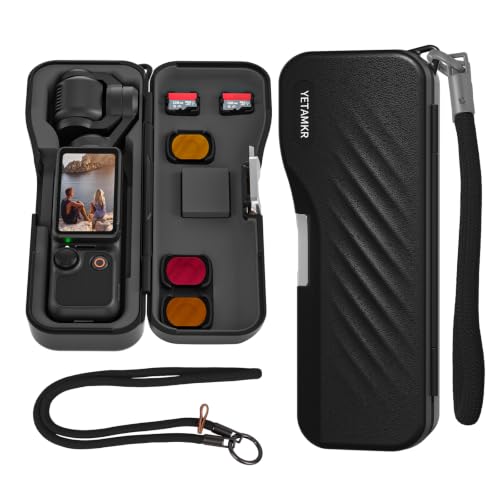 Portable Hard Case for DJI Osmo Pocket 4/3 Xtra Muse Camera Accessories(Short-sleeved black) - color: Short-sleeved black