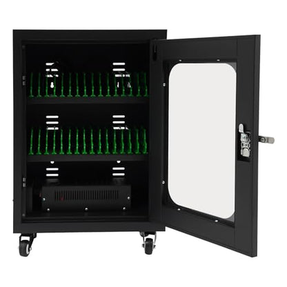 Rechargeable Mobile Phone Charging Cabinet,30 Slots Cell Phones Charging Station Portable Cellphone Charging Cart with Combination Lock, for Students and Employees, Tourists (30Slots) - size: 30Slots