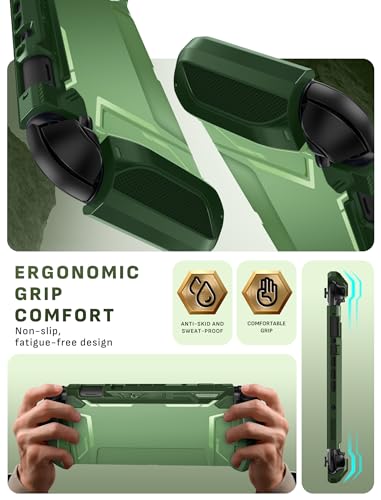 Mumba Blade Series Case for Nintendo Switch 2 [Dock Friendly] [Military-Grade Protection] Switch 2 Grip Protective Cover Shell, Quick-Release Joy-Con, Accessories for Switch 2 Controllers (Green) - color: Avocado Green