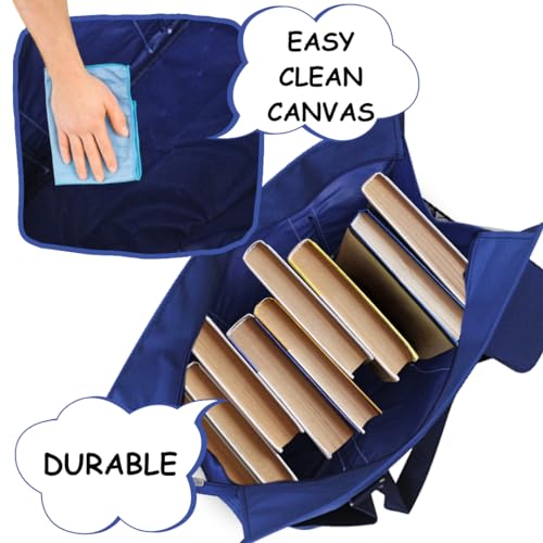 NGIL Utility Water Resistant Tote Bag | Work Tote for Women, Nurse Bag, Teacher's Choice Purse, Gym Bag, Everyday Organizer Top Zipper Closure - color: Nurse-navy