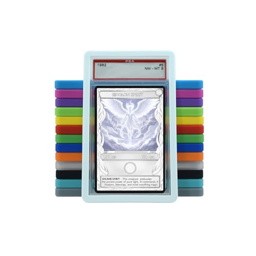 PSA Slab Guard Bumper for Standard PSA Graded Cards | Strong TPU, Exact Fit, Snap Tight Protection | Shock Absorption | Matte Finish PSA Slab Guard Protector (White) - color: White