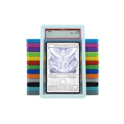 PSA Slab Guard Bumper for Standard PSA Graded Cards | Strong TPU, Exact Fit, Snap Tight Protection | Shock Absorption | Matte Finish PSA Slab Guard Protector (White) - color: White